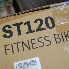 未使用保管品 STEADY フィットネスバイク ST120 ブラック 幅53×奥97×高111cm 背もたれ付き エアロバイク ステディ 札幌市 清田区 平岡の画像