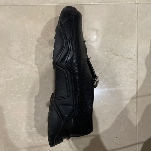 【美品】MIKAGE SHIN チェーンデザイン レザースリッポン 27.5