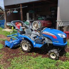 🚜ISEKI【TQ13】イセキ トラクター 【ARQ11】ロータリ付き　✨超美品！！(202.8h) 👍エンジン絶好調実働！！ 👍バッテリー✨新品！！【40B19R-YBB】の画像