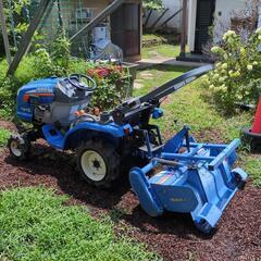 🚜ISEKI【TQ13】イセキ トラクター 【ARQ11】ロータリ付き　✨超美品！！(202.8h) 👍エンジン絶好調実働！！ 👍バッテリー✨新品！！【40B19R-YBB】の画像