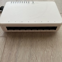 エレコム スイッチングハブ 8ポート 10/100Mbps マグネット付き AC電源 EHC-F08PA-JWの画像