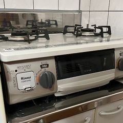 2口ガステーブル 2018年購入 使用歴3年　(新丸子/取りに来てくれる方限定)の画像
