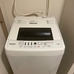 一人暮らし用4.5L洗濯機の画像