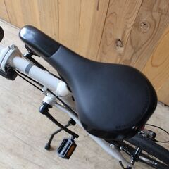 648)【超美品/川崎より出品/参考価格49,280円】20型 折りたたみ自転車 ブリヂストン グリーンレーベル シルヴァ CYLVA F6F(E.Xアーバングレー/6段変速/フレームサイズ：430mm/適正身長範囲：148～179cm)YF6F20の画像