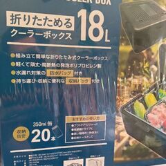 折りたためるクーラーBOX18Ｌの画像