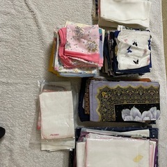 ハンカチ　ガーゼ　手拭き　無料　大量にありますの画像