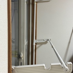 部屋干し用突っ張り物干し2段の画像