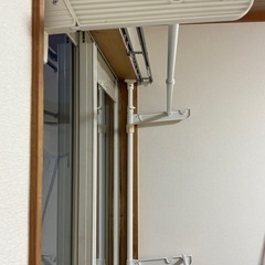 部屋干し用突っ張り物干し2段の画像