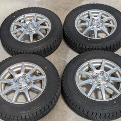 深溝極上２０２３年冬タイヤアルミホイールセット１４５／８０Ｒ１３　４本セット②の画像