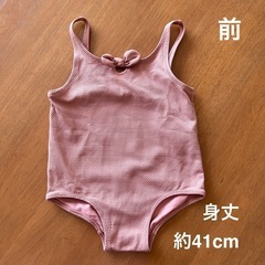 女の子 水着 90cm H&M ワンピース ピンクの画像