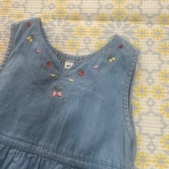 80cm デニムワンピースの画像