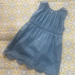 80cm デニムワンピースの画像