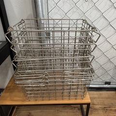 店舗用品 ステンレス カゴ 7個セット 美品の画像