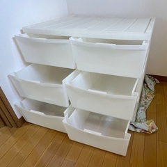収納ケース引き出し6つの画像