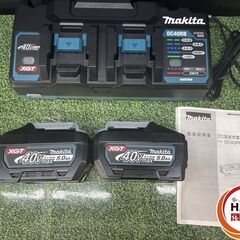 makita マキタ　A-72039 XGT6 パワーソースキット 40V 5.0Ah バッテリ BL4050F ×2 充電器 DC40RB ケース付 箱ダメージ有 未使用品 【ハンズクラフト沖縄豊見城店】の画像