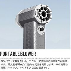 電動エアダスター 送風機 調節可能 軽量 ハンドヘルド ジェットドライブロワー ターボファン デスク 家庭用 車 PC用　転売OK　倒産品　まとめ売り　ネット商材　アマゾン引き上げ商品　メルカリ　副業の画像