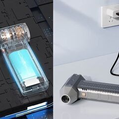 電動エアダスター 送風機 調節可能 軽量 ハンドヘルド ジェットドライブロワー ターボファン デスク 家庭用 車 PC用　転売OK　倒産品　まとめ売り　ネット商材　アマゾン引き上げ商品　メルカリ　副業の画像