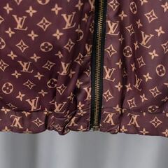 ルイ・ヴィトンの定番LVモノグラムプリント、リバーシブルジップアップフードジャケットの画像