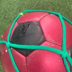 【剥がれなど有り】ネット付き５号サッカーボールの画像