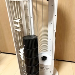 タワーファン 羽なし　扇風機 丸洗い可能　EF-D913W 　の画像
