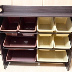 おもちゃ箱 ラック 収納　アイリスオーヤマ の画像