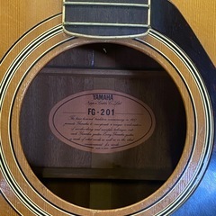 アコースティックギター　YAMAHA ヤマハ　FG-201  弦なしの画像