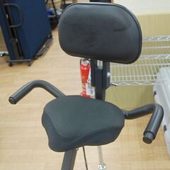 STEADY フィットネスバイク ST120 ブラック 幅53×奥97×高111cm 背もたれ付き エアロバイク ステディ 札幌市 清田区 平岡の画像