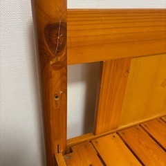 木製すのこベッドの画像