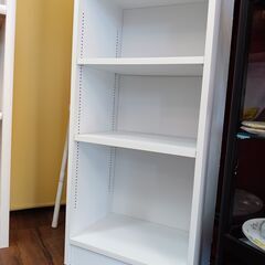 6段収納BOX　ハイシェルフ　カラーボックス　棚　白　ホワイト　サイズ（約）幅44×奥29.5×高180　　■近隣配送無料 買取GO‼　栄和店の画像