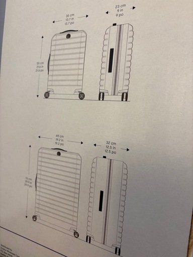 【デルセー】【スーツケース】【２個セット 101L/36L】【管理番号10708】町
