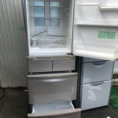 nt250814-001Z 日立ノンフロン冷凍冷蔵庫 R-S42YM 2009年製 HITACHI 冷蔵庫 動作OK 中古現状品の画像