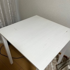 LOWYA ダイニングテーブル　椅子2脚　汚れありの画像