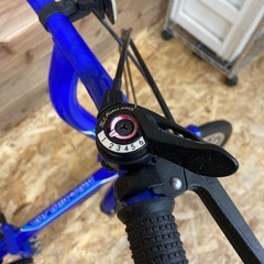 HM 折り畳み自転車 キャプテンスタッグ 青 パンク有の画像