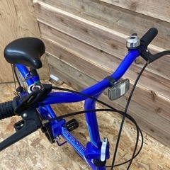 HM 折り畳み自転車 キャプテンスタッグ 青 パンク有の画像
