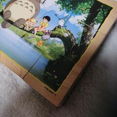 希少 木の絵あわせ トトロ 木製のパズル ジグソーパズル 知育玩具の画像