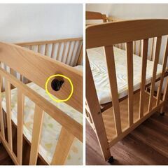 商談中：ベビーベッド　ハイタイプ　サワベビー　澤田工業【引き取り希望/アピタテラス綱島付近】の画像