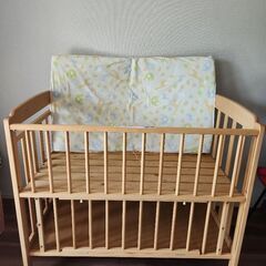 ベビーベッド　サワベビー　白　ホワイト　ハイタイプ　美品　澤田工業　ベッド サワベビー 澤田工業株式会社 ベビーベッド カトージ