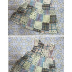 90cm 水玉花柄ワンピース 3点setの画像
