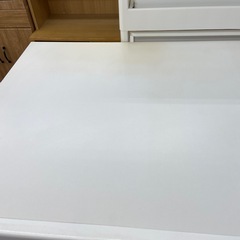 キャビネット　1枚扉　2段引き出し　ホワイトの画像