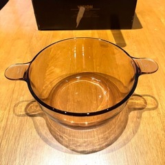 VISION 岩城硝子 超耐熱ガラス パイロセラム 両手鍋1.5L＆フライパンの画像