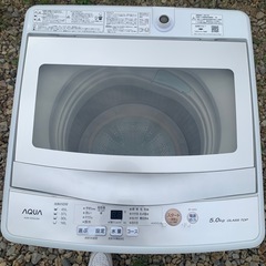 動作確認済み　AQUA 洗濯機 AQW-GS50JBK 5.0kg 2021年製　一人暮らしの画像