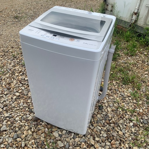 動作確認済み　AQUA 洗濯機 AQW-GS50JBK 5.0kg 2021年製　一人暮らし