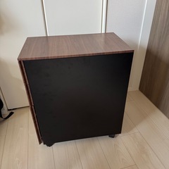 【美品】デスクワゴン キャスター付き 3段 キャビネットの画像