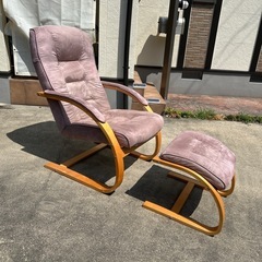 パーソナルチェア オットマン付き ロッキングチェア リラックスチェア ニトリ　の画像
