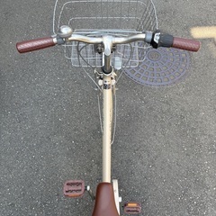 【美品】自転車 27型 6段ギア/グレージュ色の画像
