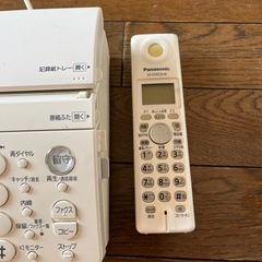 Panasonic FAX電話 KX-PW320-W 子機付きの画像