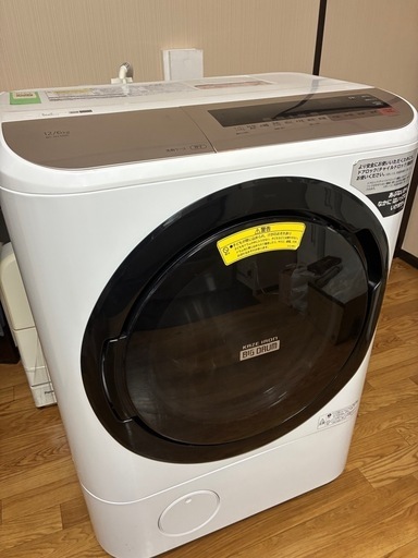 【美品】日立 HITACHI ドラム式洗濯乾燥機 12kg