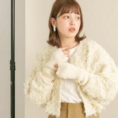 KBF 2wayフリンジカーディガンの画像