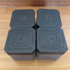 GOTISO 洗濯機用防振かさ上げ台 防振ゴム 底上げ 7.3cm 洗濯機置き台 冷蔵庫 嵩上げ 台 防音 防振 高さ調整 滑り止め 床に傷防止 耐荷重約500kg テーブル ベッド ソファー 4個入りの画像