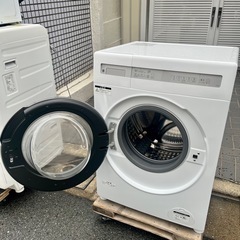 【武蔵小山】NITORI ニトリ 2024年製 ドラム洗濯機 全自動 乾燥機能付き 高年式 最新モデル　NITORI Drum Washing Machine 2024 Automatic Dryer Function High-spec Model  洗濯機　ドラム式洗濯機　ドラム　nitori　乾燥付き　全自動洗濯機　ドラム式　ドラム型　ニトリ洗濯機　NITORI washing machine　NITORI drum washer　NITORI dryer washer　automatic washの画像